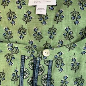 Womens PureJill flower print sleeve less blouse